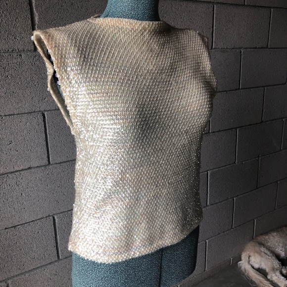 Vintage Iridescent Sequin Sweater small- medium - Picture 7 of 7